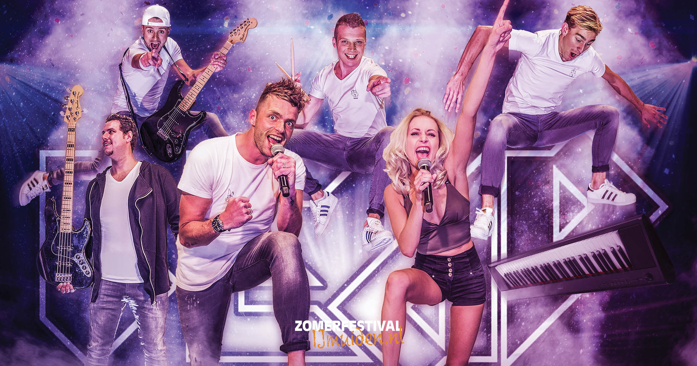 LEAD coverband live op Zomerfestival IJmuiden | 17 juli 2024 | Gemeente Velsen | festival ijmuiden