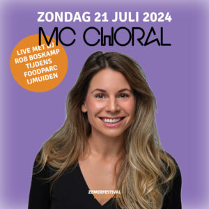 MC Choral live tijdens Foodparc IJmuiden